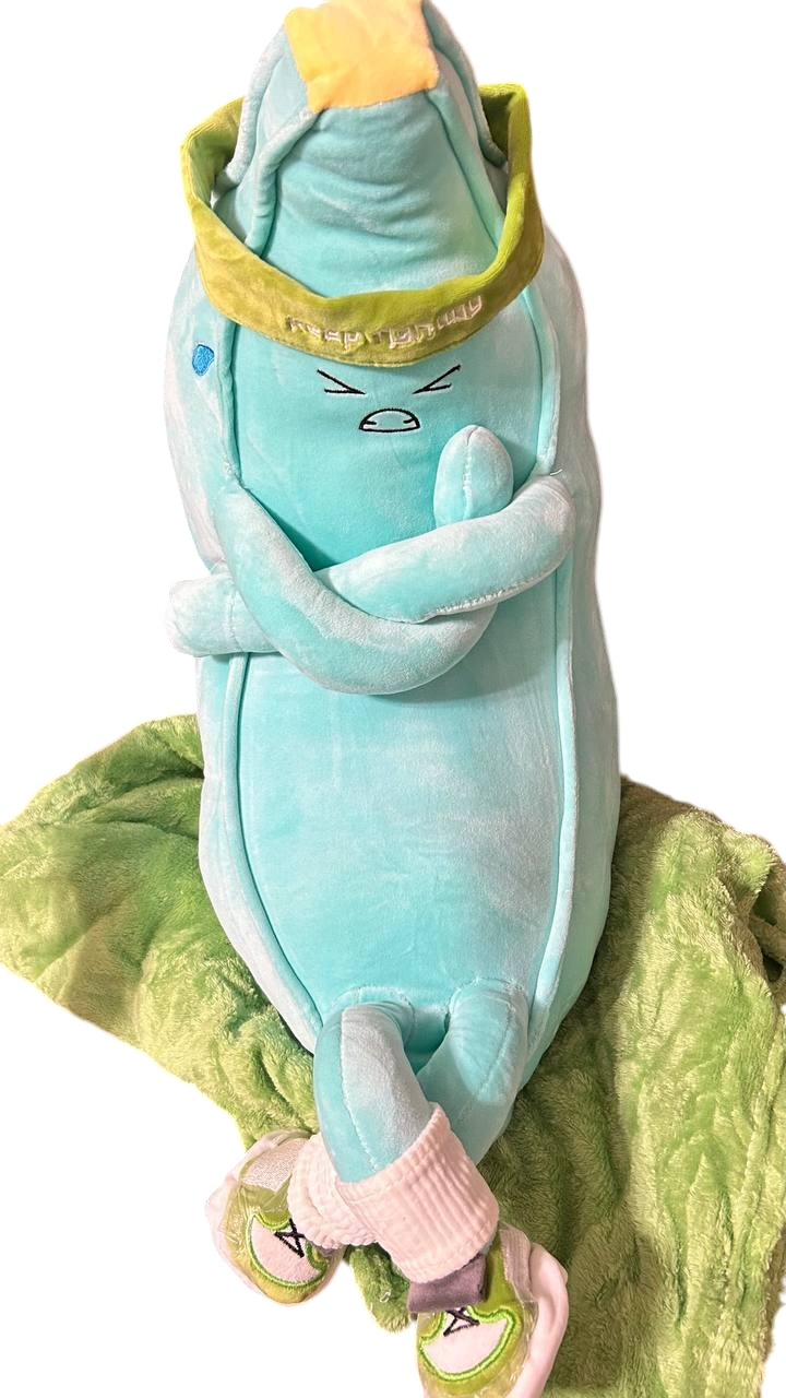 Игрушка-подушка с пледом Банан 110х160 см Зеленый (Д-banan-001-01)