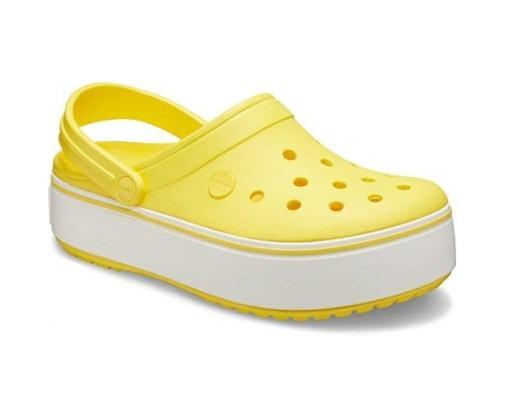 Сабо жіночі Crocs Crocband Platform M6W8 р. 38 24,5 см Sunshine (205434)