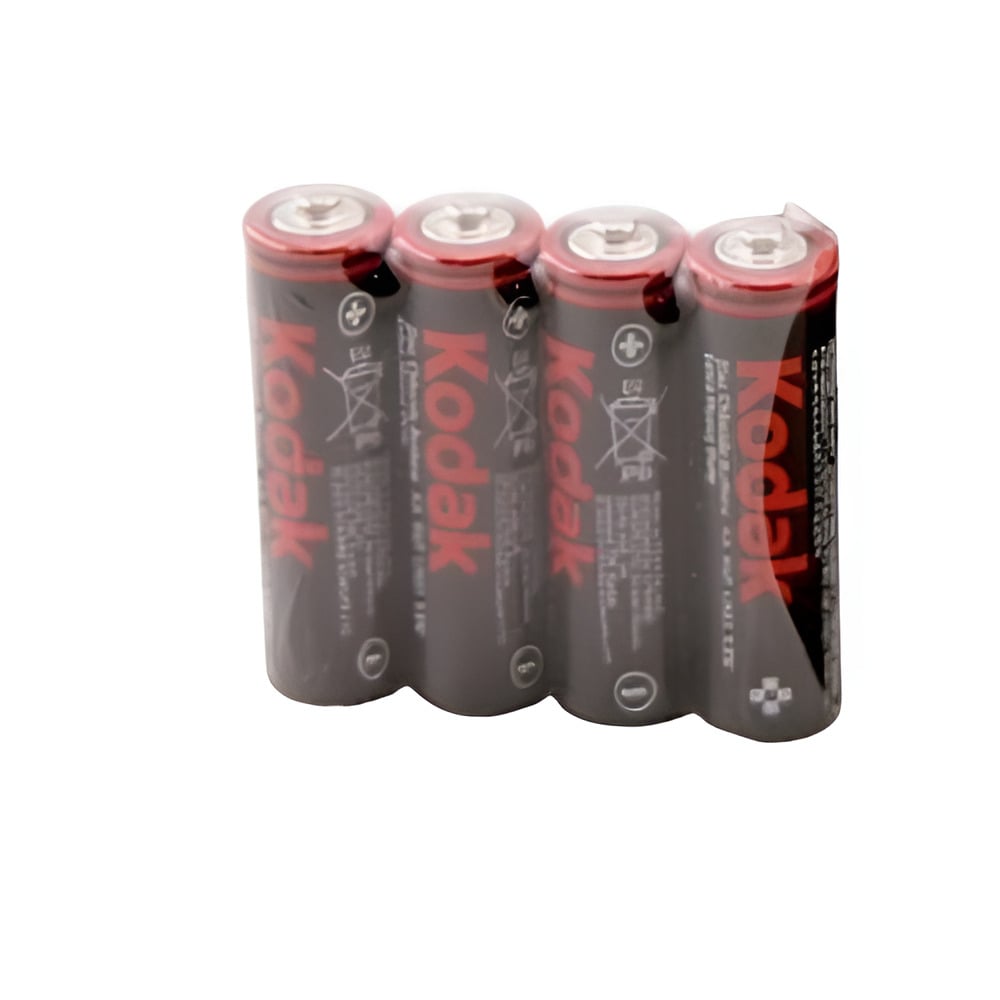 Батарейки солевые Kodak AA LR6 1,5V 4 шт. Черный с красным (26938249)