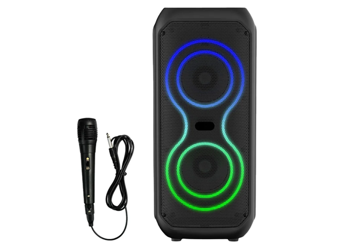Портативна колонка Q8K Bluetooth 40 Вт з акумулятором/мікрофоном/караоке/світломузикою (ML-05324)