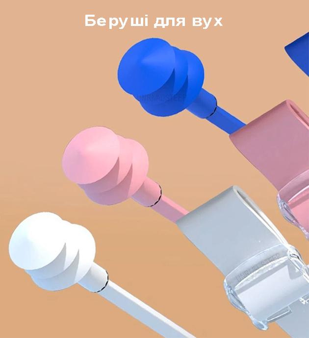 Очки детские и шапочка для плавания с берушами в бассейн и на море Розовый/Фиолетовый - фото 4