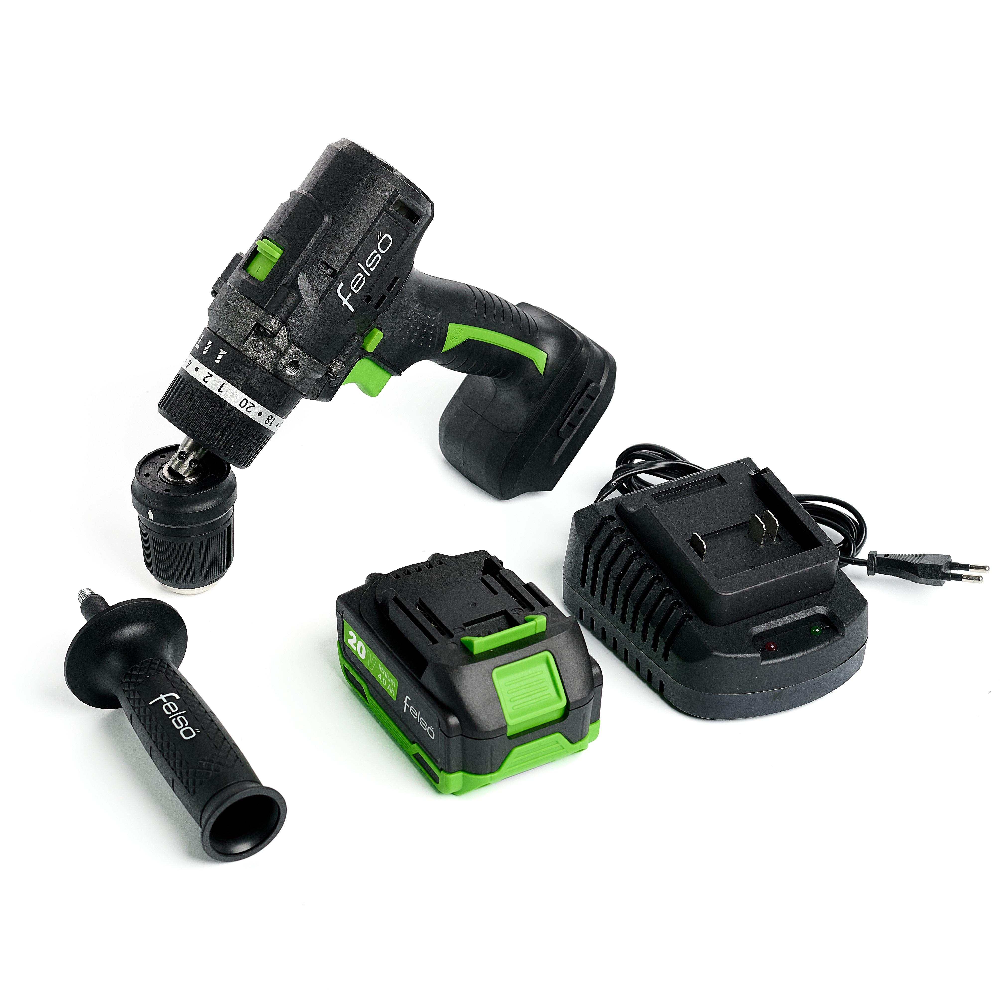 Дрель-шуруповерт аккумуляторный Felso CD2040IQBL (25457293) - фото 6 Дрель-шуруповерт аккумуляторный Felso CD2040IQBL (25457293) - фото 6