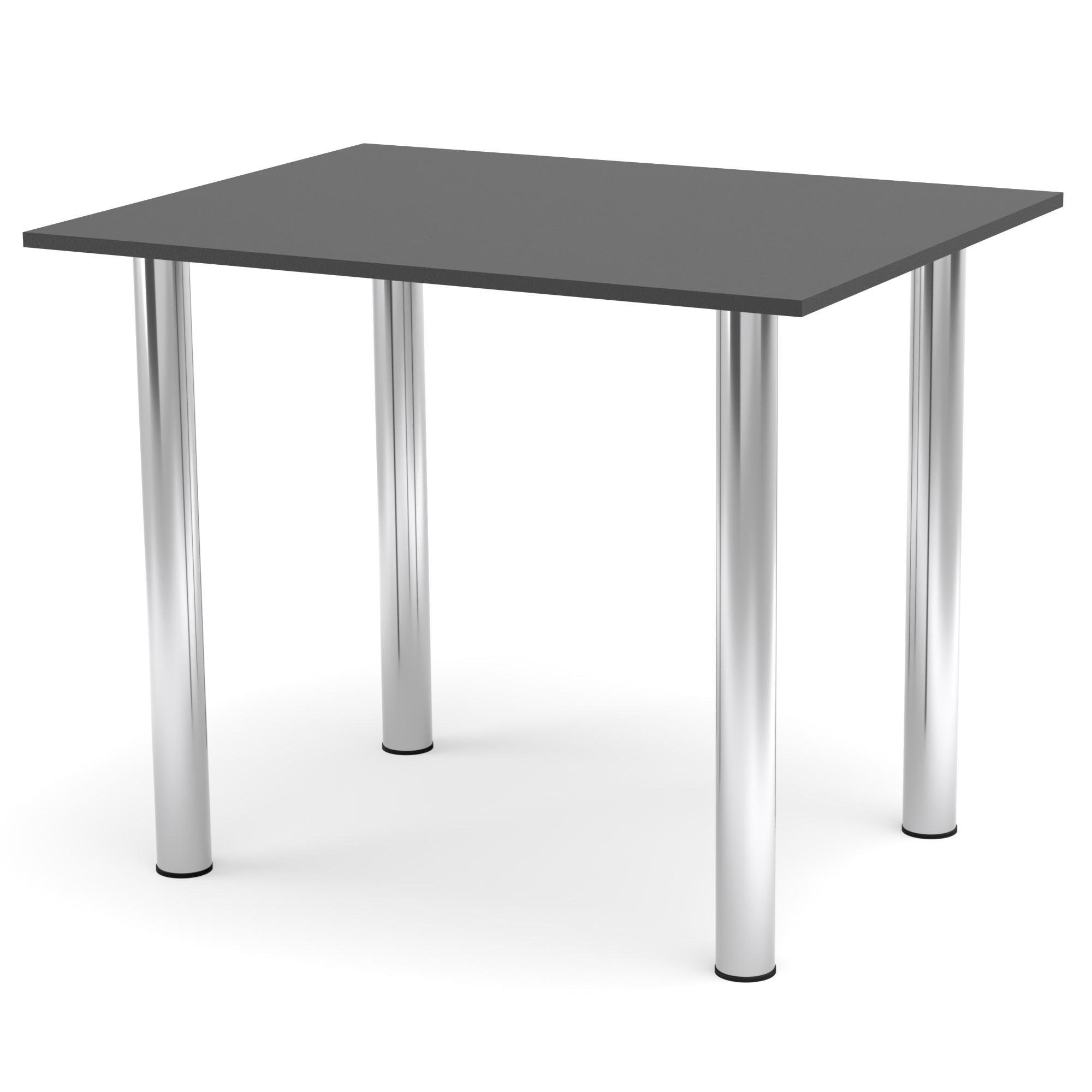 Стіл обідній Ярл прямокутний 880х680 мм Антрацит/Хром (Y10105)