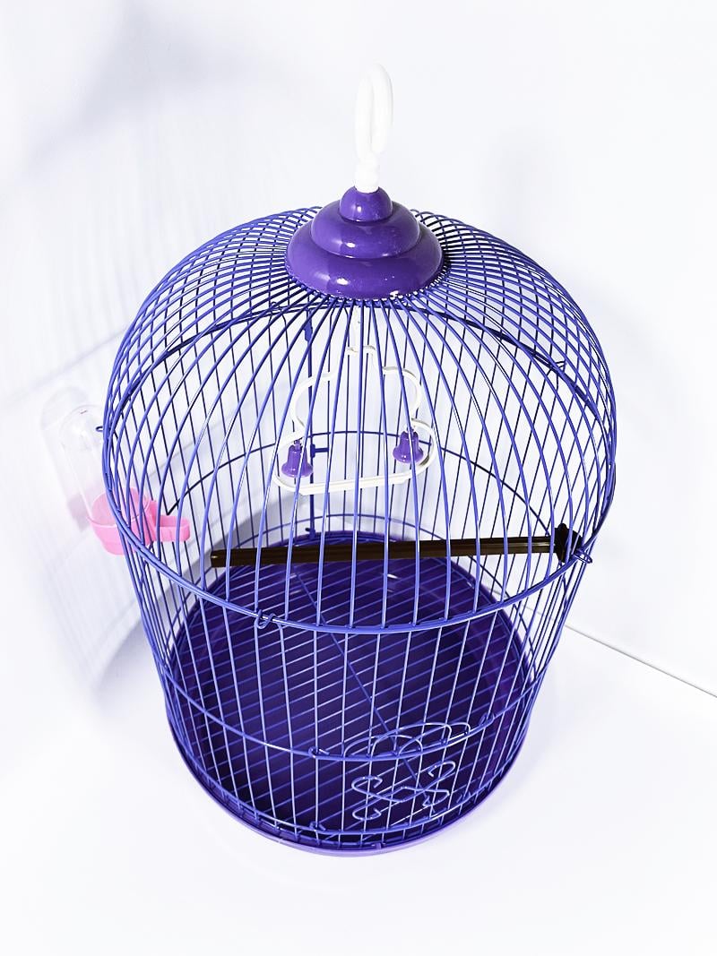Клетка для птиц Zoomax 003 краска 30x51 см Фиолетовый (23722) - фото 2 Клетка для птиц Zoomax 003 краска 30x51 см Фиолетовый (23722) - фото 2
