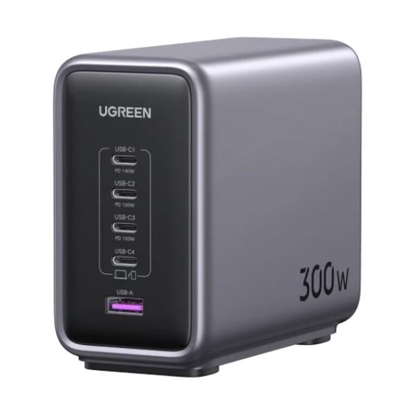 Зарядное устройство сетевое UGREEN CD333 Nexode 300W Grey (90903B) - фото 3 Зарядное устройство сетевое UGREEN CD333 Nexode 300W Grey (90903B) - фото 3