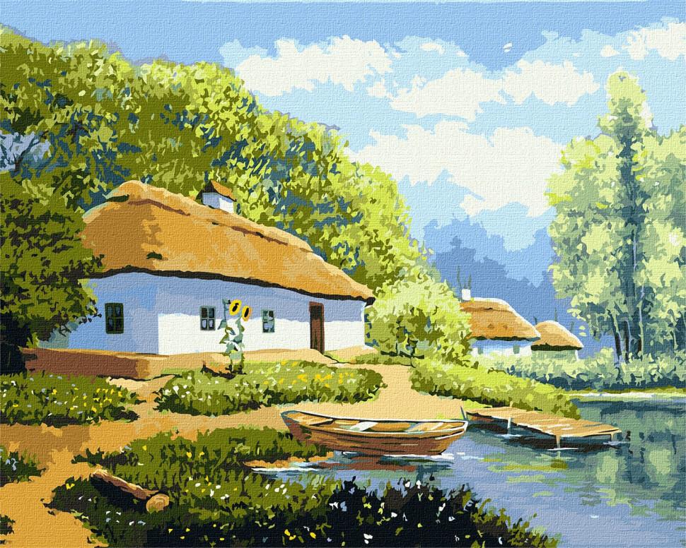 Картина по номерам Идейка Каникулы у бабушки 40x50см (KHO6303)