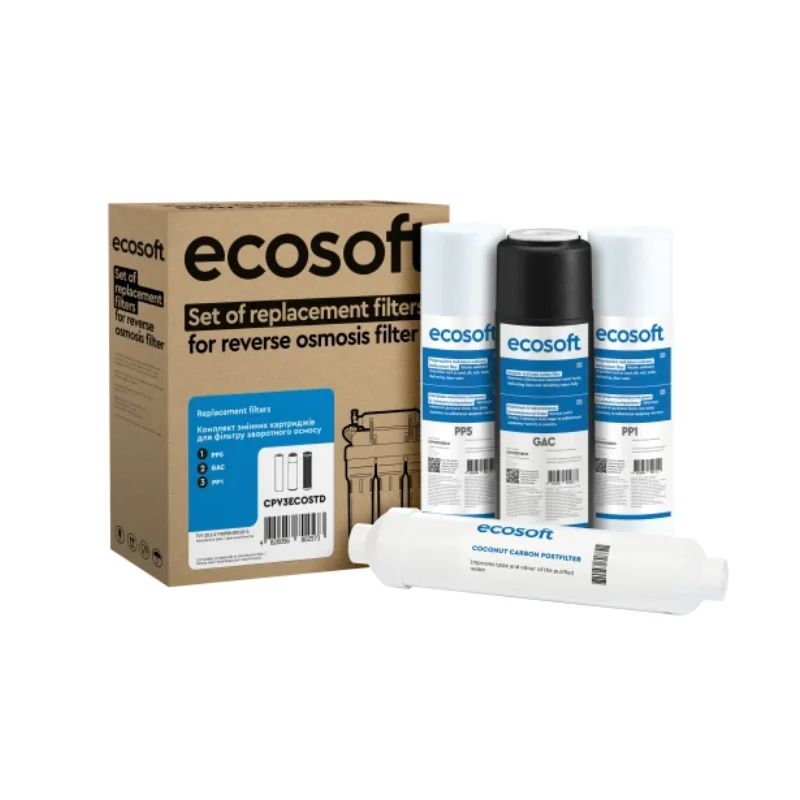 Комплект картриджей для фильтра обратного осмоса Ecosoft Standard PRO 4 шт.