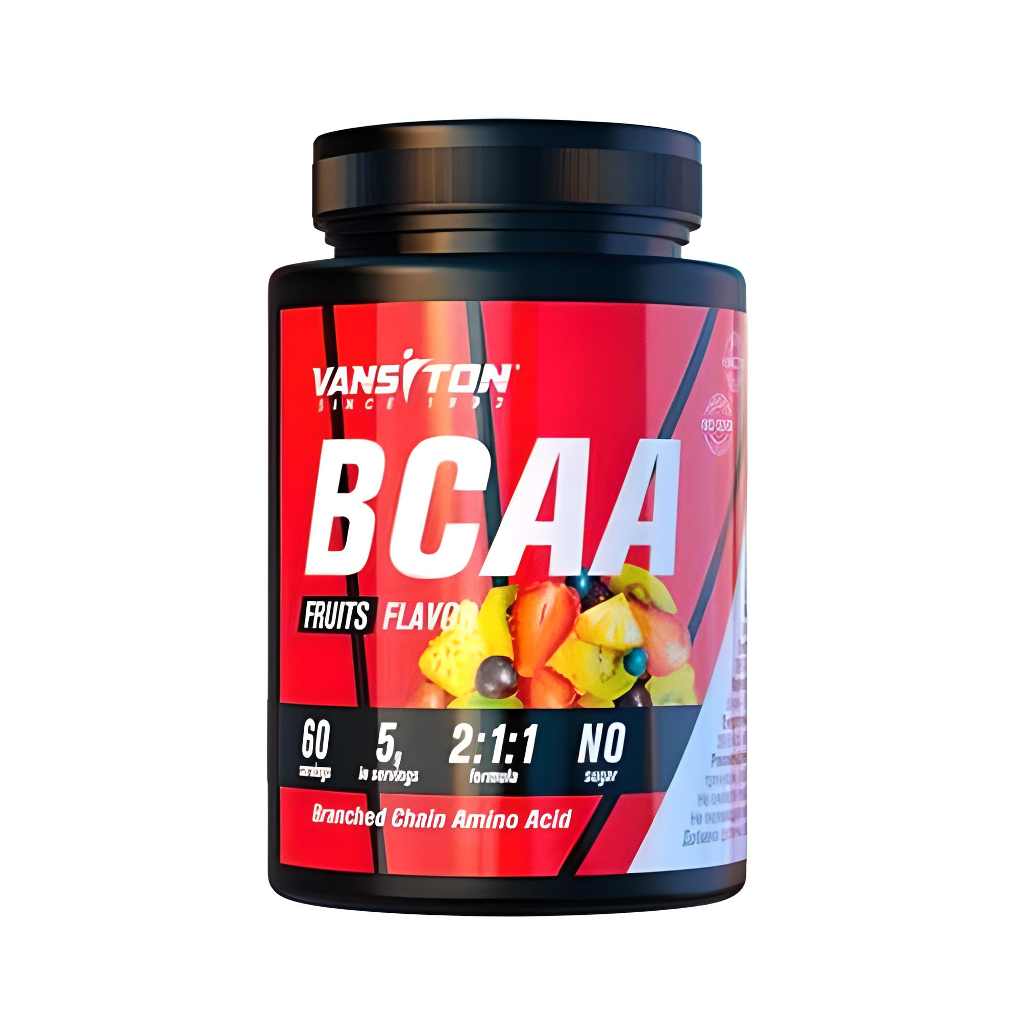 Аминокислота BCAA для спорта Vansiton BCAA 300 г 60 порций Fruit Punch