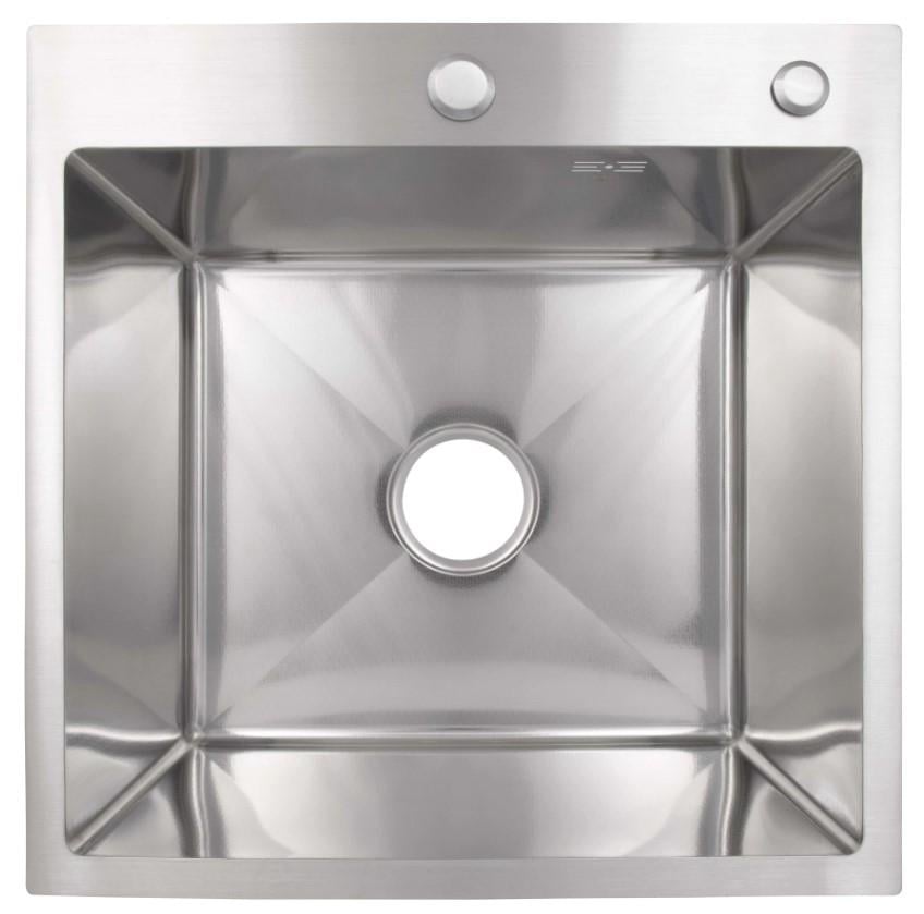 Кухонна мийка інтегрована Lidz Handmade H5050H Decor Honeycomb 2,5/0,5 мм (LDH5050DEC48365)