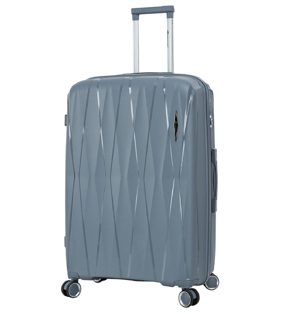 Чемодан MADISSON 51103 полипропиленовый большой 77 см Серо-синий (Mp00186)