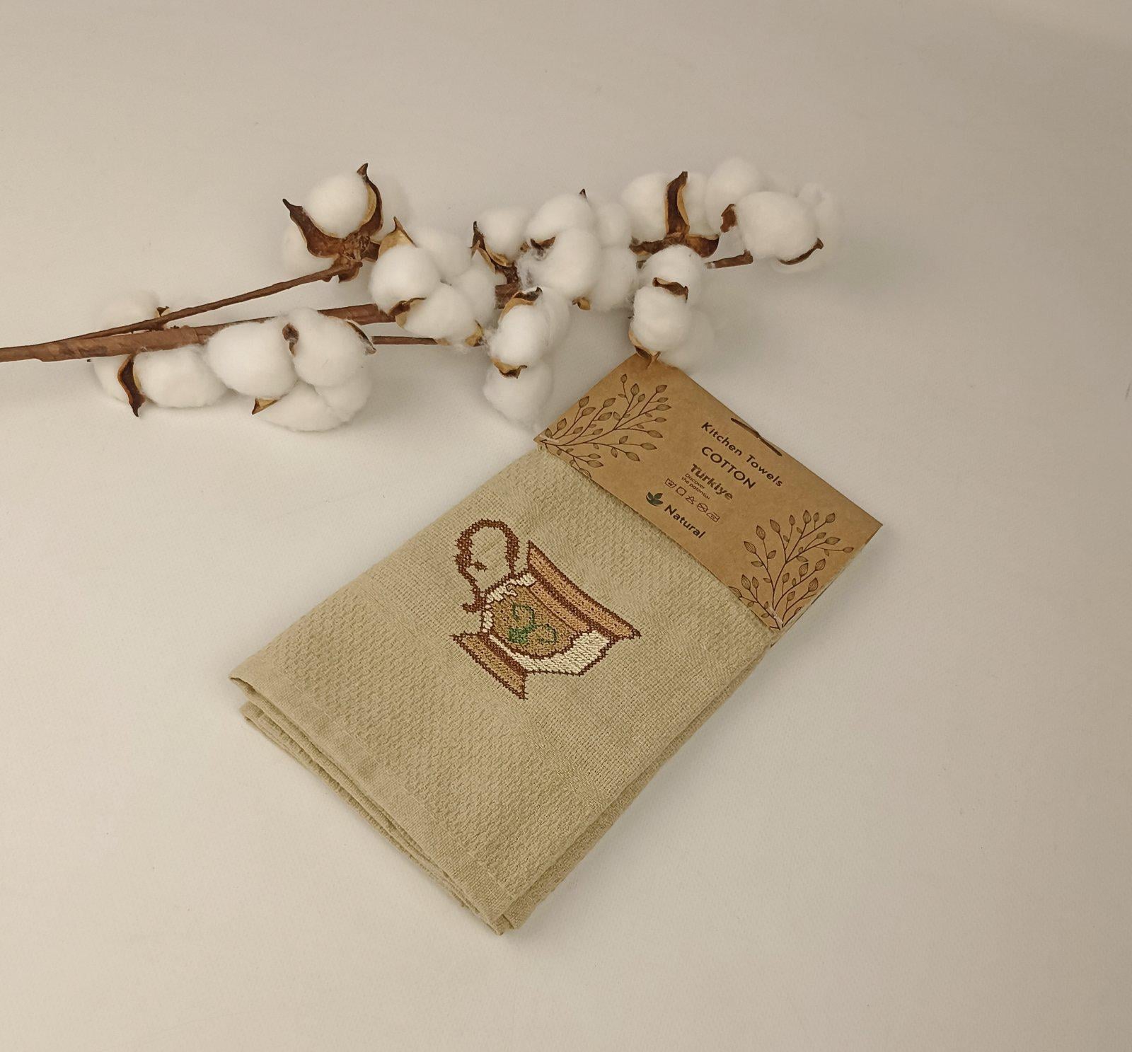 Набор вафельных полотенец Meteor Pattern Hanger Coffe 3 2 шт. (CN37681)