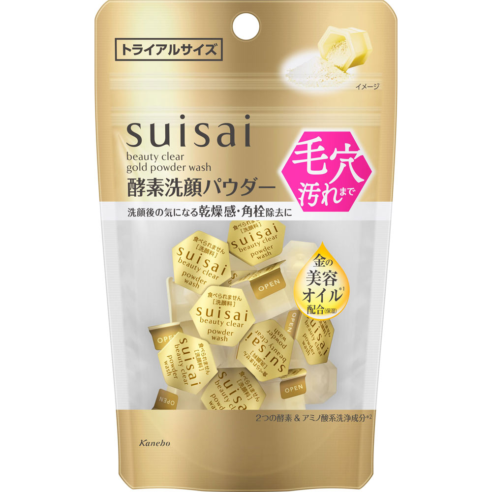 Пудра для умывания Suisai Clear Gold Powder Wash Trial Kanebo 0,4 г x 15 шт. (079850)