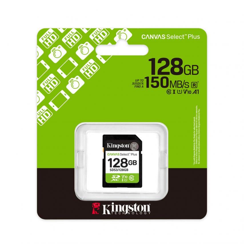 Карта памяти Kingston Canvas Select Plus MicroSDXC 128GB Class 10 UHS-I R150MB/s (SDCS2/128GBSP) - фото 2 Карта памяти Kingston Canvas Select Plus MicroSDXC 128GB Class 10 UHS-I R150MB/s (SDCS2/128GBSP) - фото 2