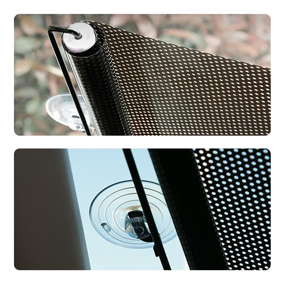 Рулонная штора 50×125 см на присосках на двери и окна Черный - фото 4