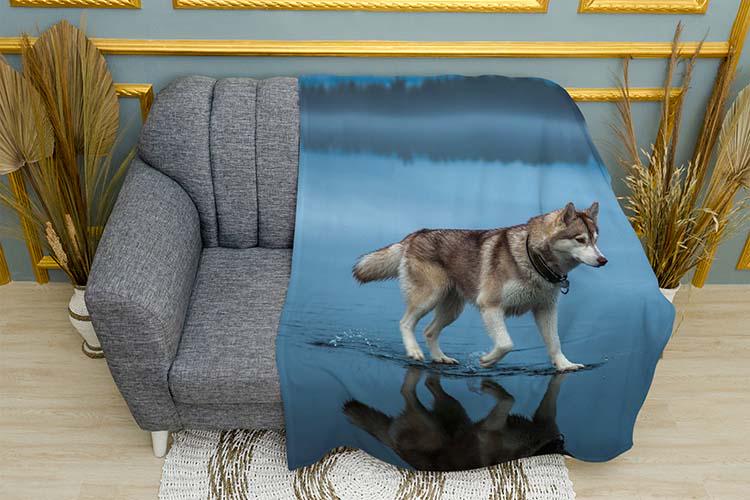 Плед Husky A walk on the water плюш одношаровий 150х210 см (114029-1)