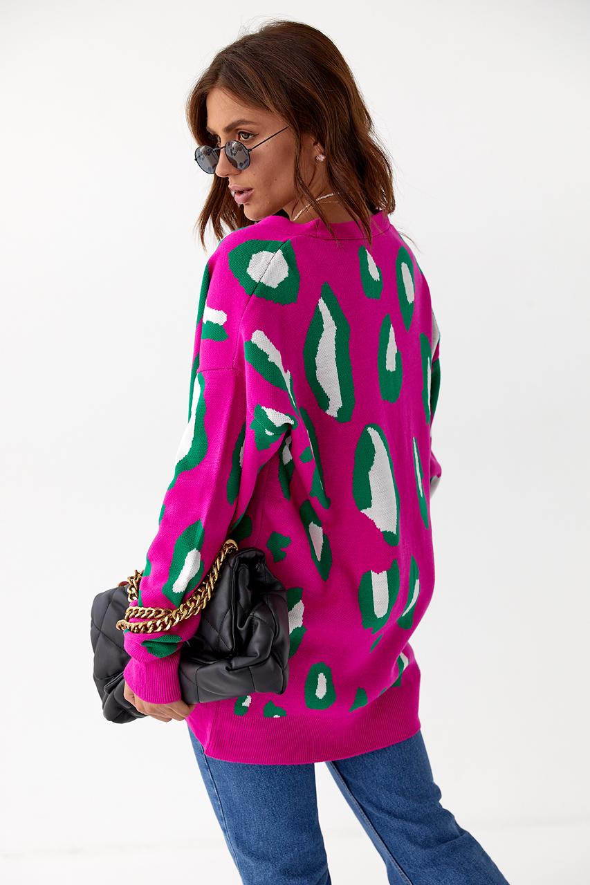 Кардиган женский S Фуксия (9528133) - фото 2 Кардиган женский S Фуксия (9528133) - фото 2