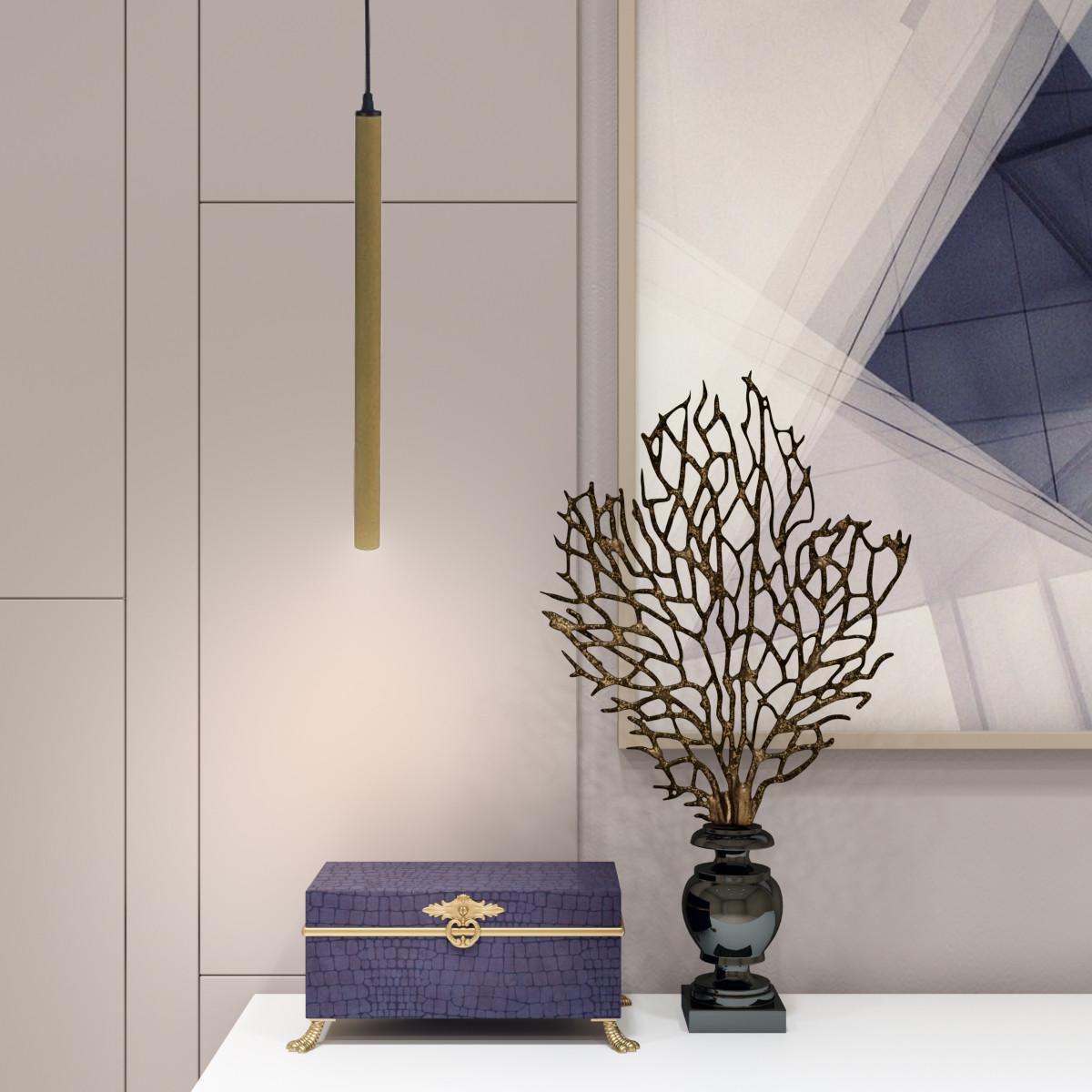 Подвесной светильник MSK ELECTRIC Beatrice под одну лампу G9 Золотой (MR 3045 GD) - фото 2 Подвесной светильник MSK ELECTRIC Beatrice под одну лампу G9 Золотой (MR 3045 GD) - фото 2