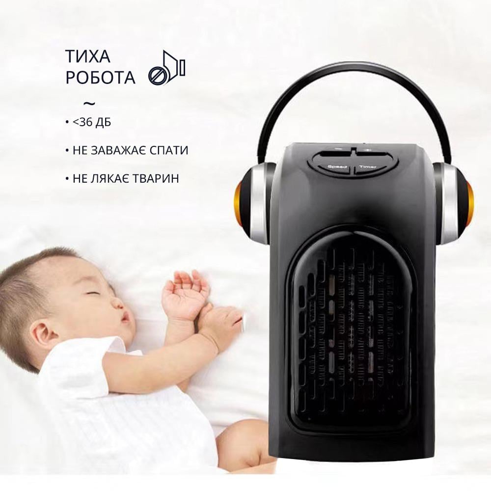 Тепловентилятор міні Handy Space Heater настінний (96419) - фото 4