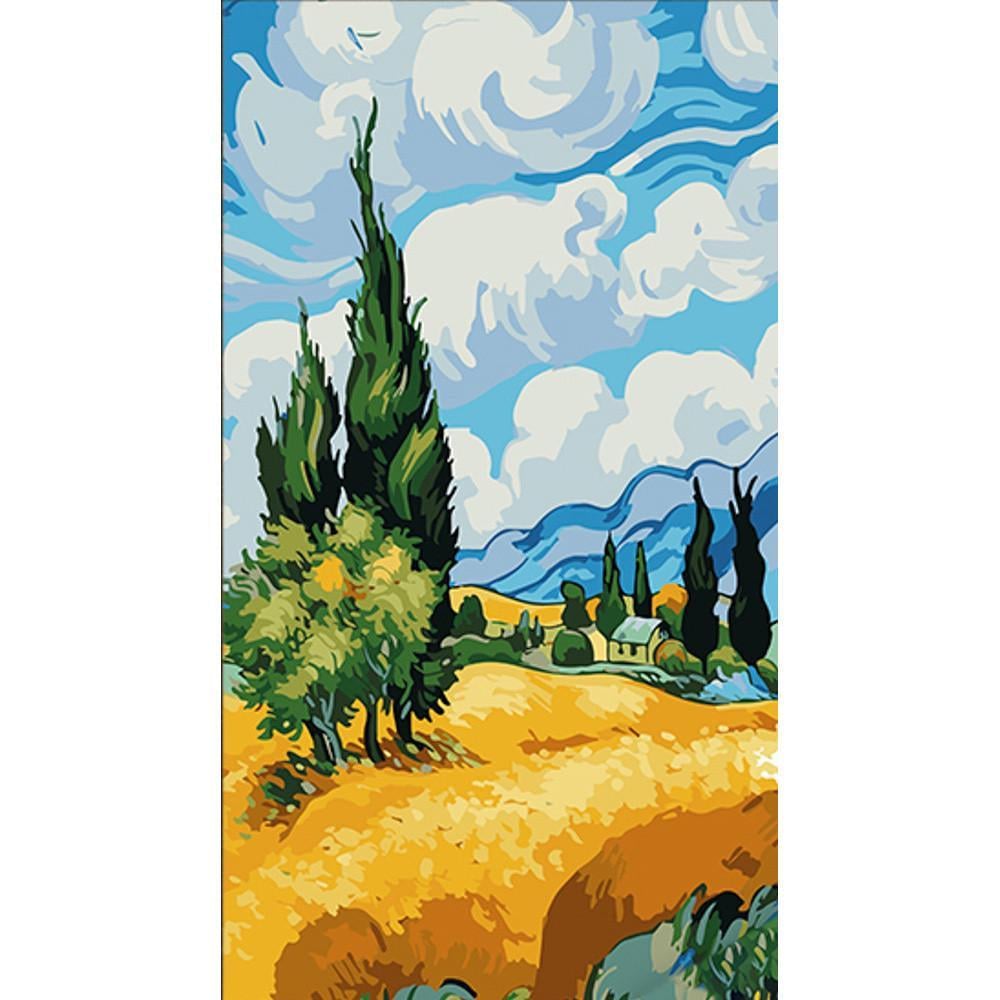 Картина за номерами Strateg Пшеничне поле 50х25 см (WW165)