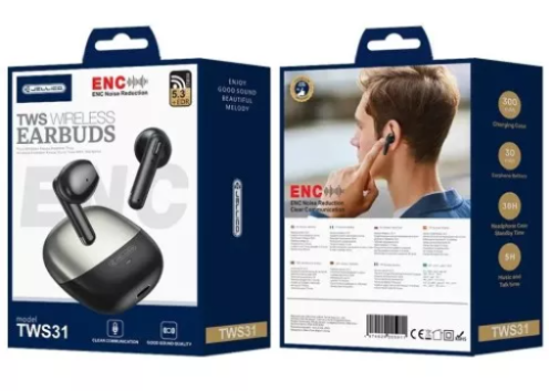 Навушники Jellico TWS31 Bluetooth TWS Gold (28511517) - фото 3 Навушники Jellico TWS31 Bluetooth TWS Gold (28511517) - фото 3