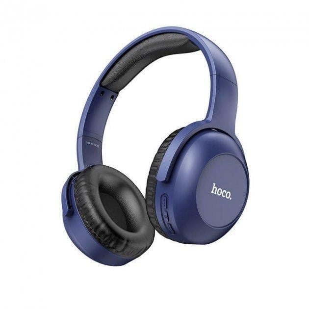 Наушники беспроводные HOCO W33 Art Sount Wireless Headphones Bluetooth Blue (000253) - фото 1