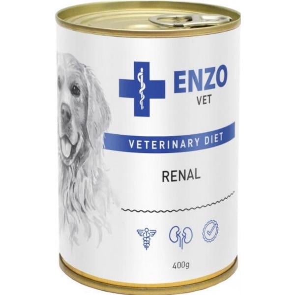 Корм для собак Enzo Vet Renal Дієта при захворюванні нирок паштет з яловичиною 400 г (000021269)