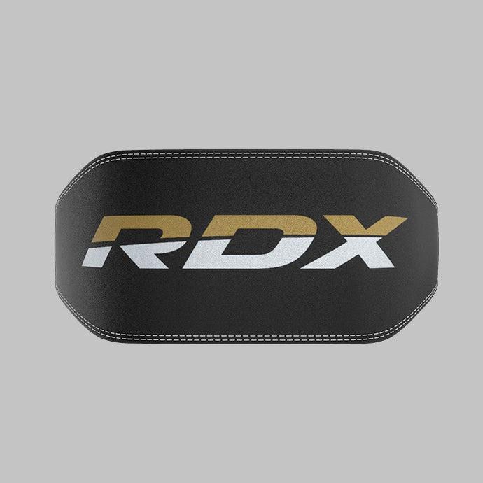 Пояс для тяжелой атлетики RDX 6 кожаный M Black/Gold (WBS-6RB-M) - фото 9