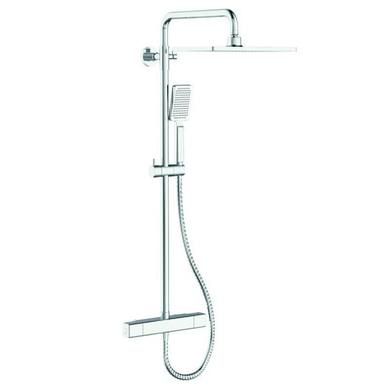 Душова колона з термостатичним змішувачем KOER KB-53011-01 Хром (KR4722)