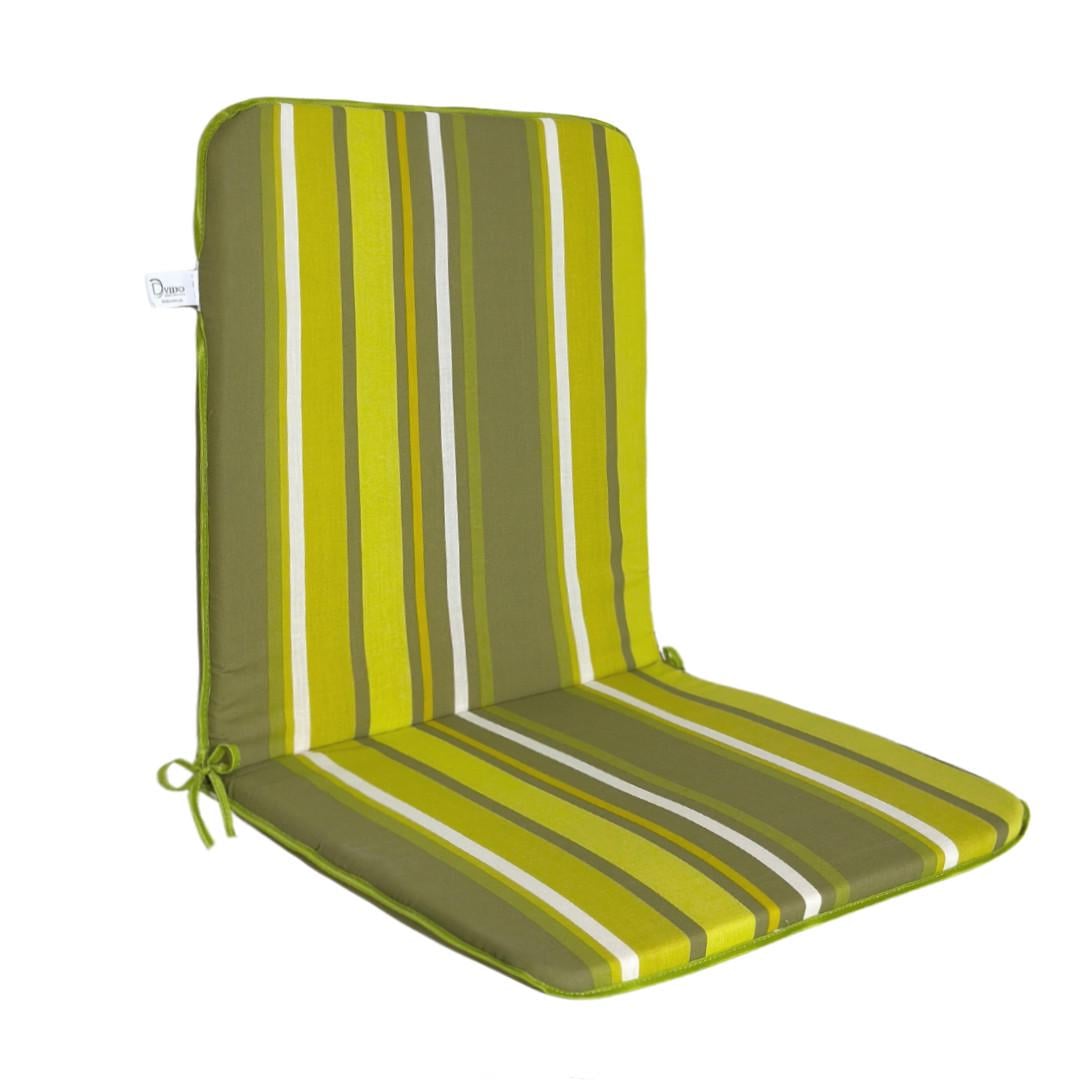Матрас для лежака/шезлонга/садового стула Dvido 95х47 см в полоску Салатовый (2122192151)