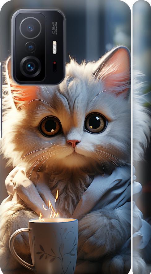 Чехол на Xiaomi 11T Pro White cat (5646m-2552-42517) Чехол на Xiaomi 11T Pro White cat (5646m-2552-42517)