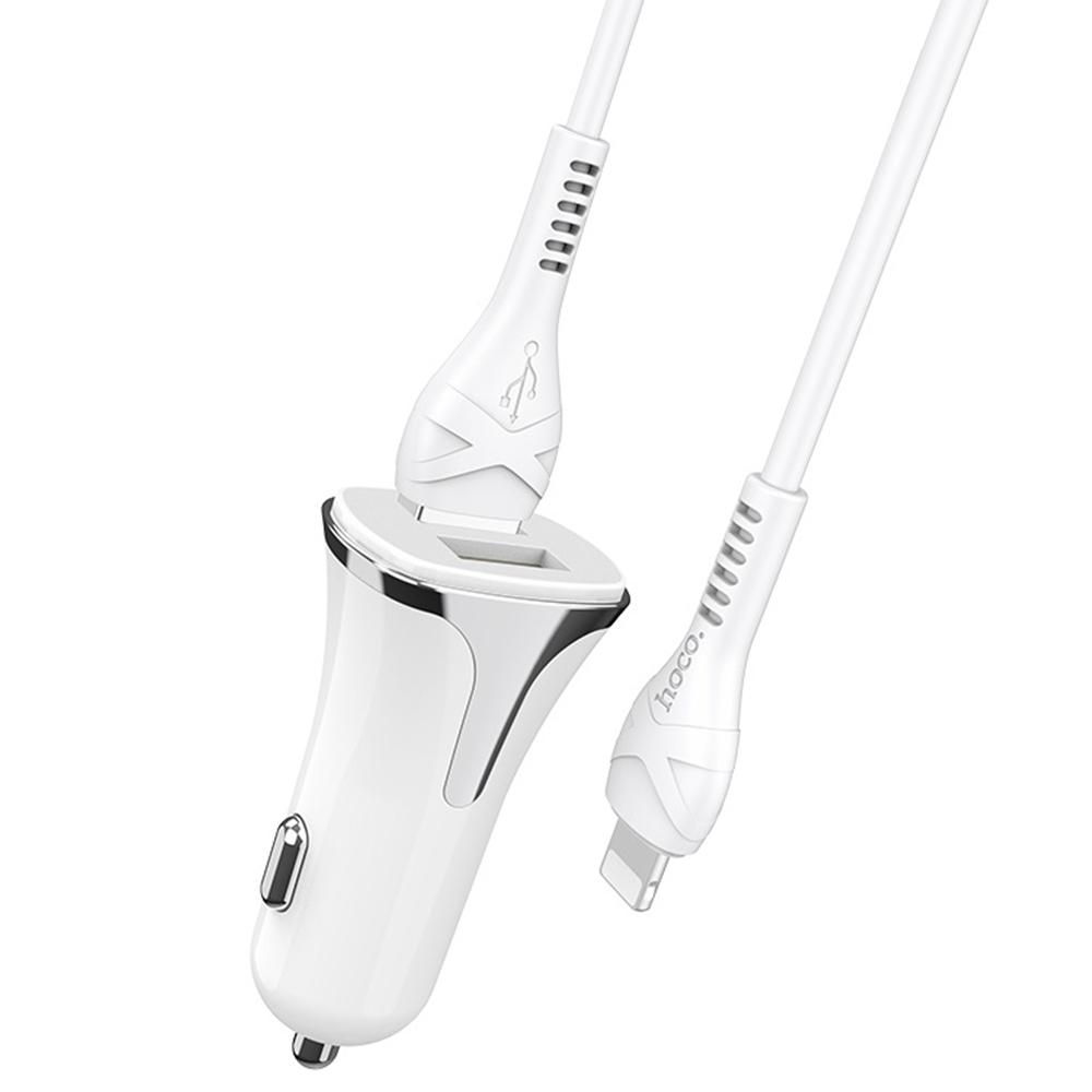 Адаптер автомобильный HOCO Z31 White (7c6c598e) - фото 3 Адаптер автомобильный HOCO Z31 White (7c6c598e) - фото 3