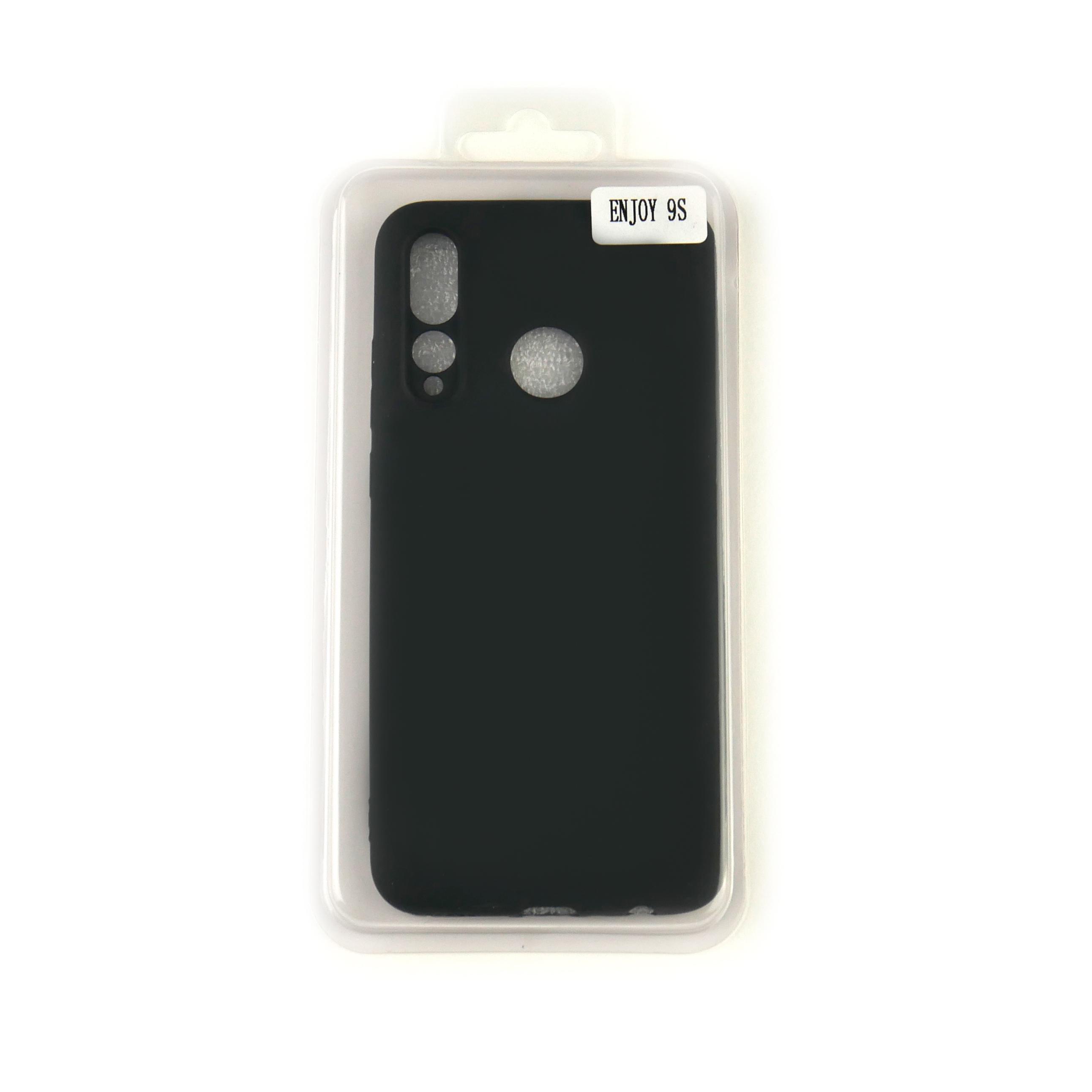 Чехол Silicone Case Full Cover Huawei Enjoy 9s Черный