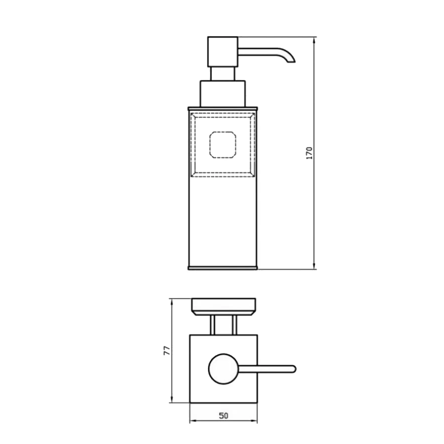 Дозатор жидкого мыла TOPAZ TКВ 9932 (GSR-000021346) - фото 4