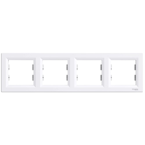 Рамка четырехместная горизонтальная Schneider Electric ASFORA IP20 Белый (EPH5800421)