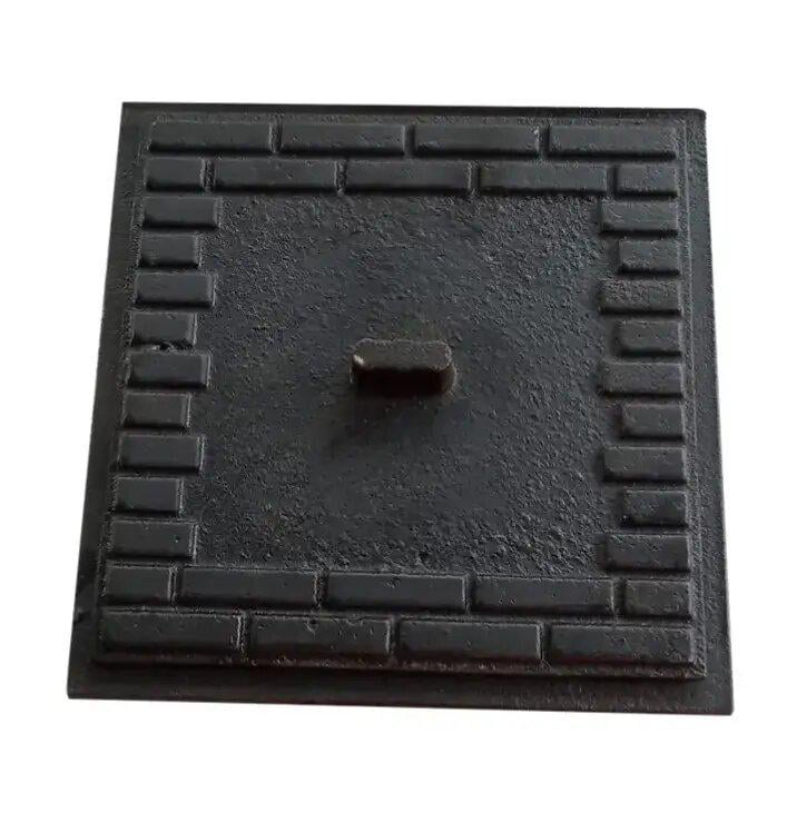 Дверца прочисная чугунная для печей/каминов/грубы Замковая 170х170 мм