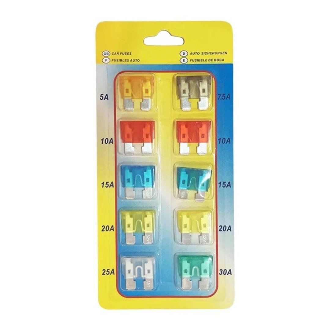 Набор автомобильных предохранителей Bodasan euro 5-30 10 шт. Разноцветный (2354319604)