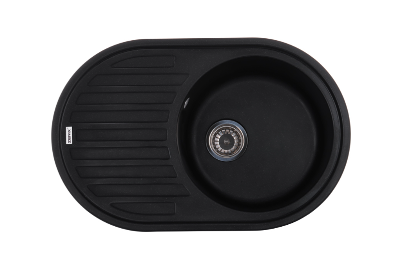 Мойка для кухни Zerix ZS-7750R-14 Черный металлик (ZX4562)
