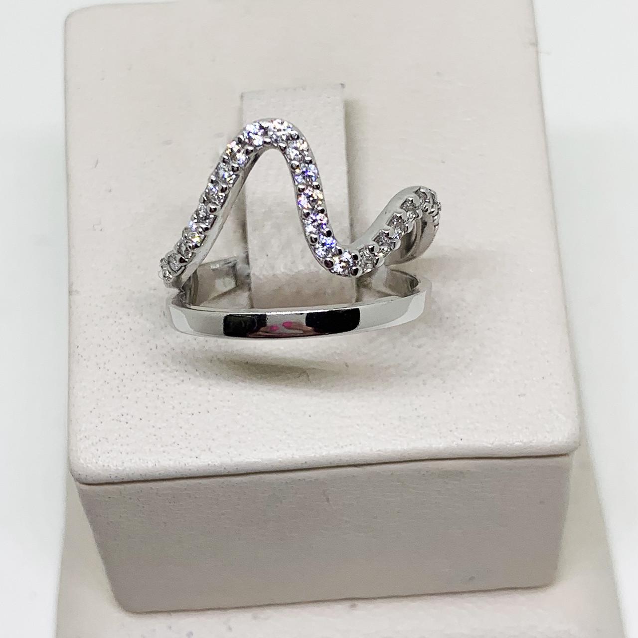 Кольцо серебряное Вавилон с фианитом р. 17,5 2,65 г (1617861566) Кольцо серебряное Вавилон с фианитом р. 17,5 2,65 г (1617861566)