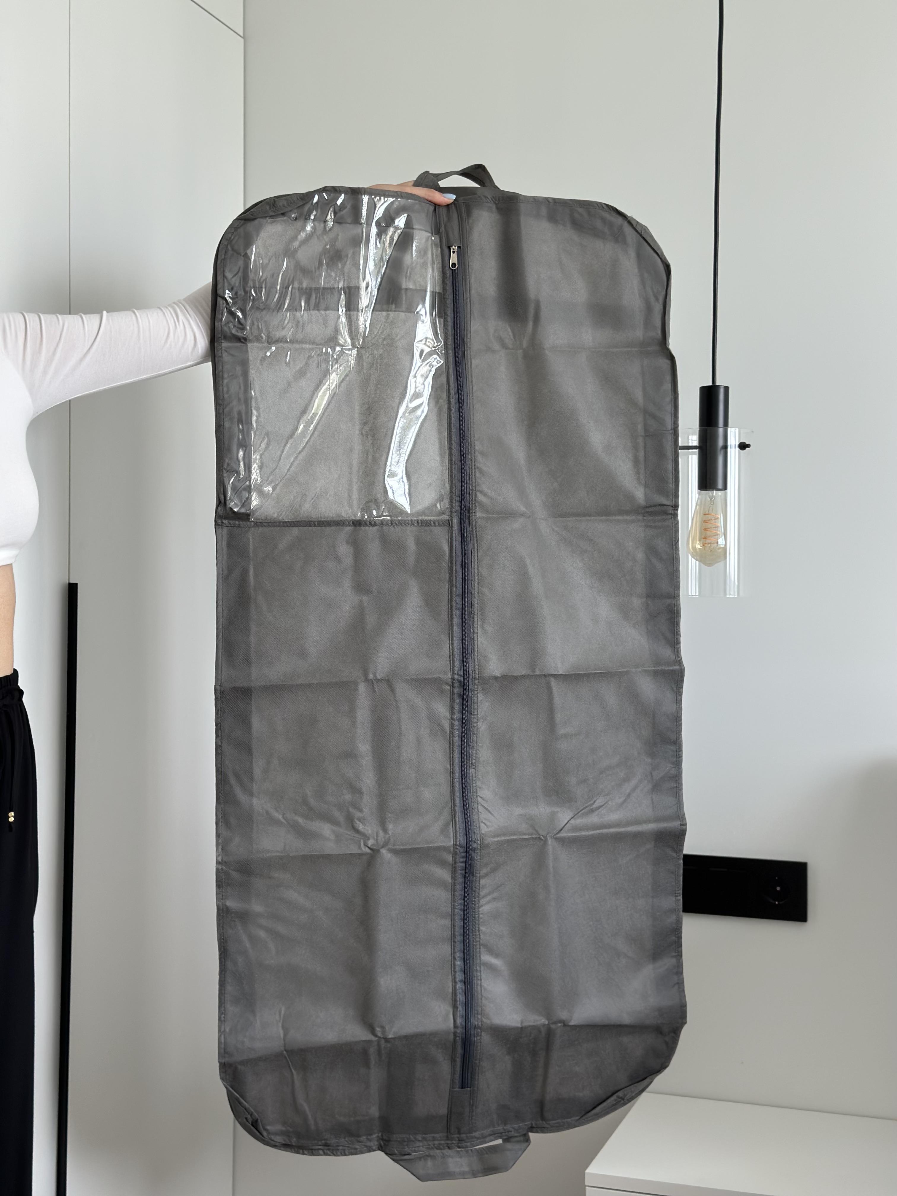 Чехол с бортом для объемной одежды 120 см Серый (Hch-120*8-gr) - фото 2