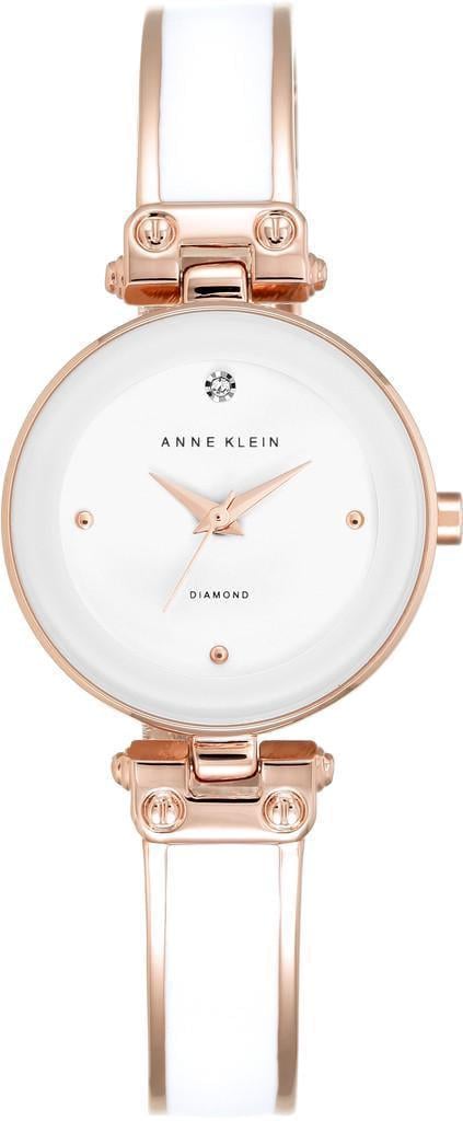 Наручний годинник жіночий Anne Klein AK/1980WTRG Білий/Рожеве золото
