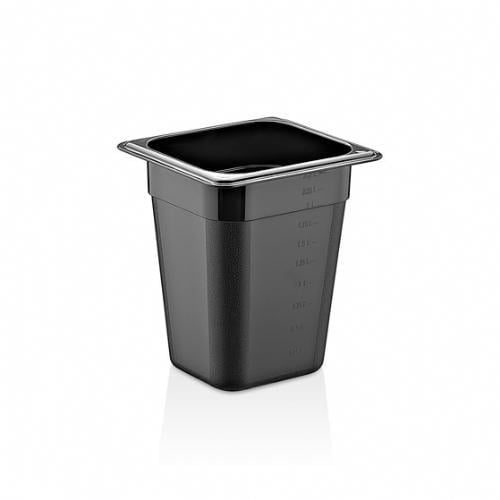 Гастроемкость из поликарбоната GastroPlast GN 1/6 h 200 мм Черный (GNP-16200/B)