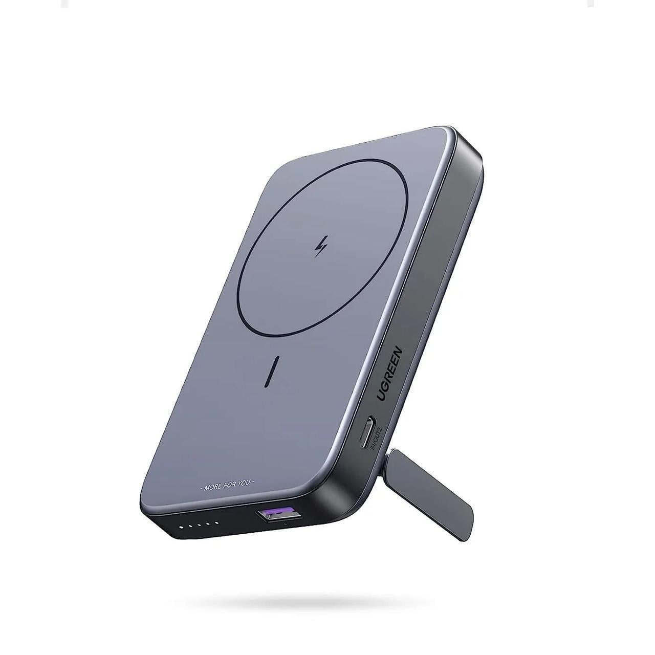 Повербанк магнитный UGREEN PB206 Magnetic Magsafe 10 000 mAh 20W USB-C с подставкой (26389456)