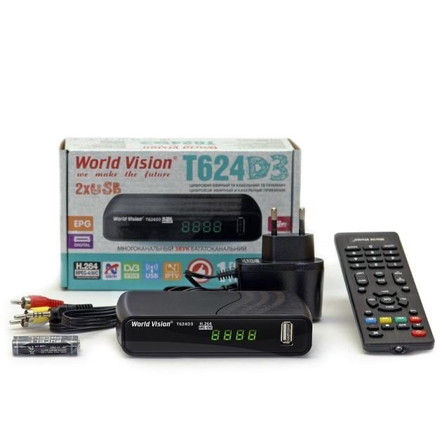 ТВ-ресивер DVB-T2 World Vision T624D3