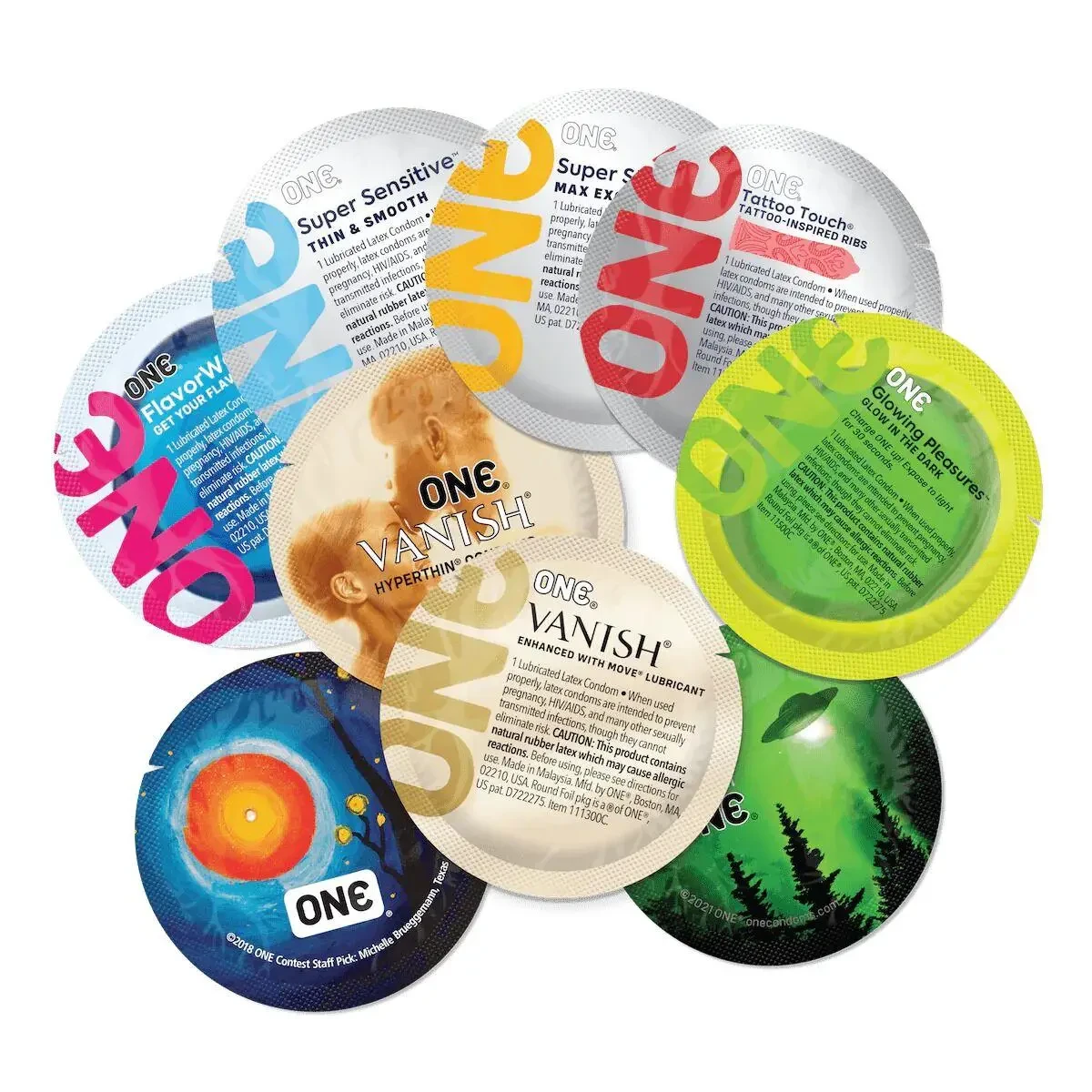 Презервативы ONE Mixed Pleasures 12 шт. - фото 2 Презервативы ONE Mixed Pleasures 12 шт. - фото 2