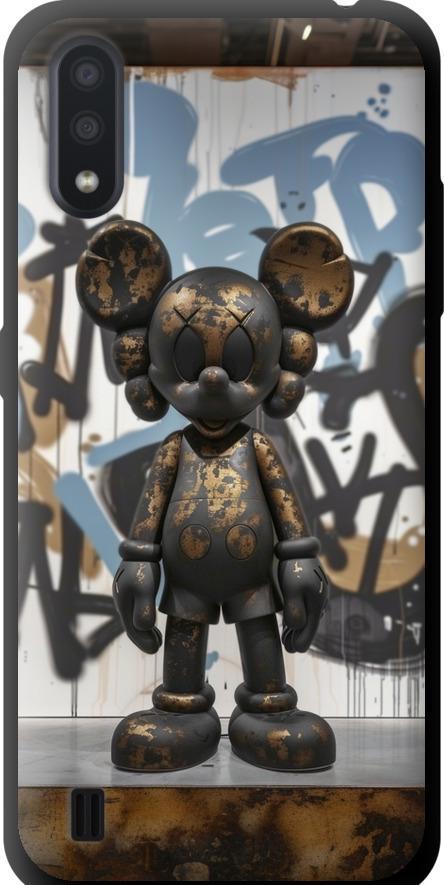 Чехол на Samsung Galaxy A01 A015F Bronze kaws v2 (6098b-1842-42517)