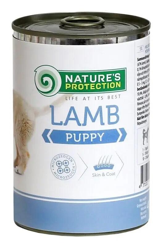 Корм влажный для щенков Nature's Protection Puppy с ягненком 800 г (4771317246318)