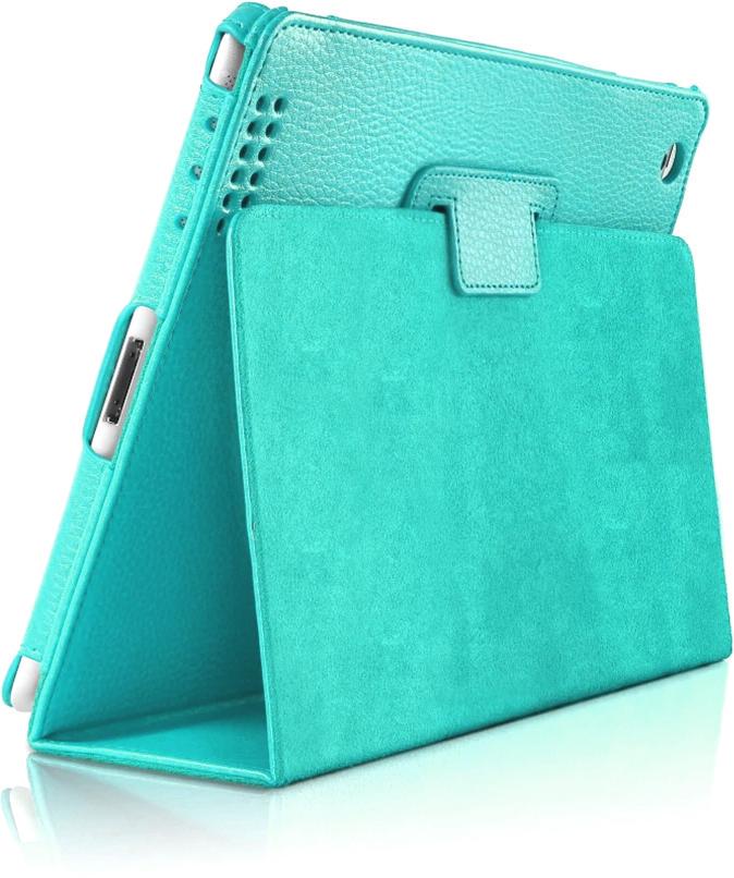 Чехол книжка NiftyLeather для iPad 2/3/4 Turquoise (11915)