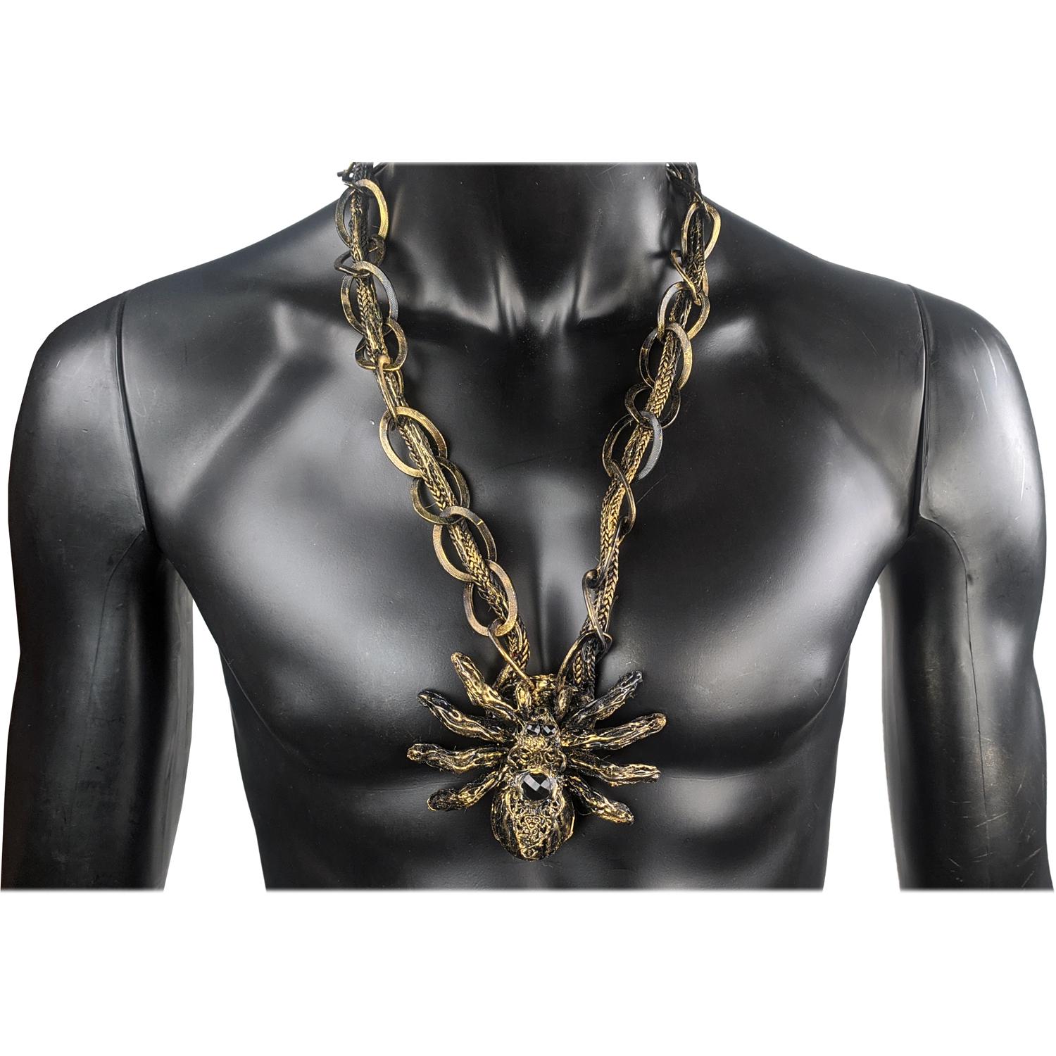 Ожерелье Seta Decor Spider King (24-502BLK-GL)