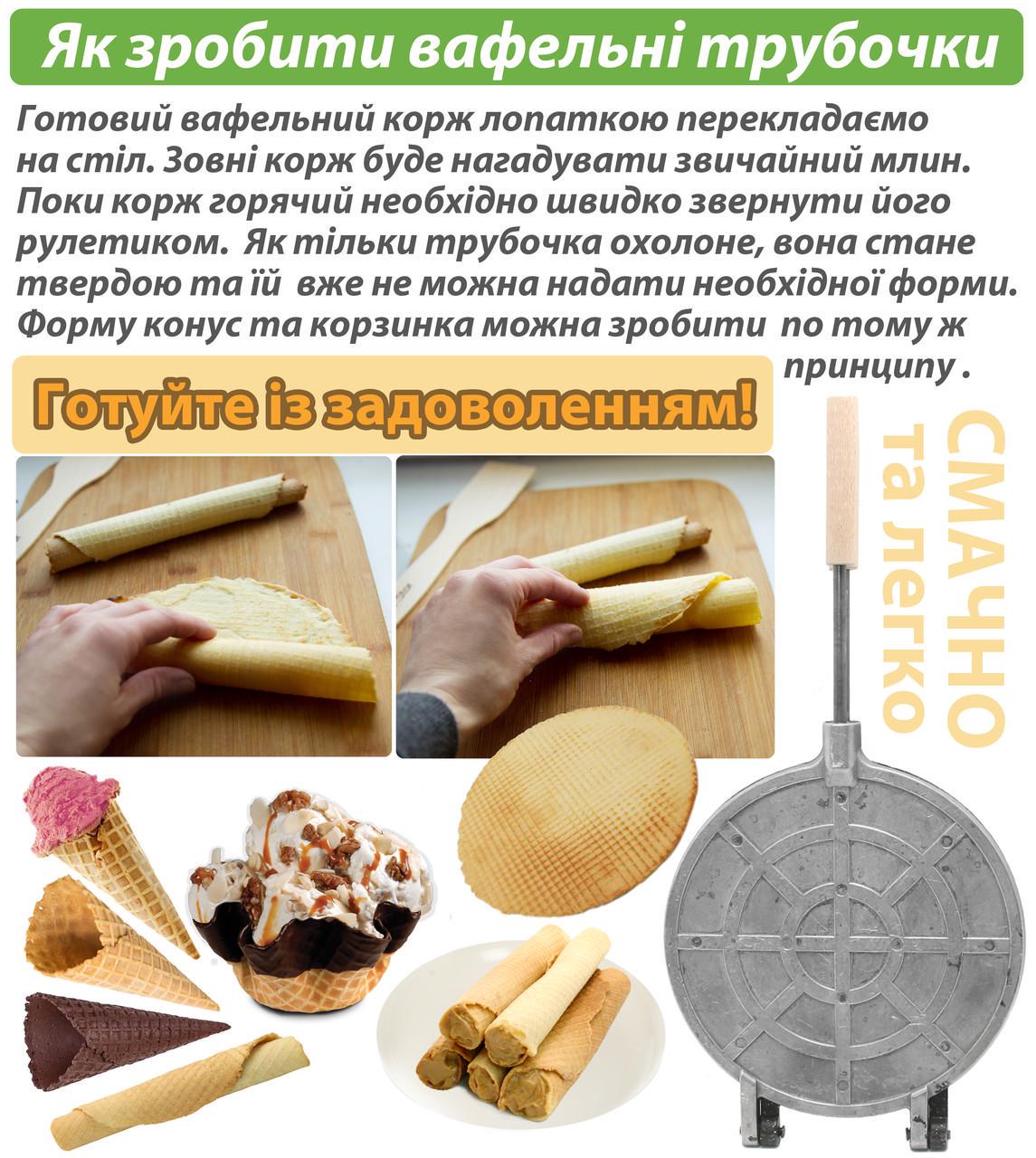 Форма для випічки вафель Corby кругла з анти-пригарним гранітним покриттям (23985779) - фото 3 Форма для випічки вафель Corby кругла з анти-пригарним гранітним покриттям (23985779) - фото 3