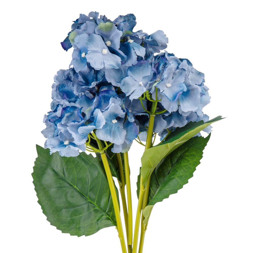 Букет гортензий 5 бутонов 52 см Синий (9207-022)